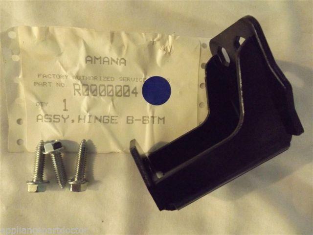 AMANA KENMORE REFRIGERATOR R0000004 BOTTOM HINGE NEW IN BOX AMANA KENMORE REFRIGERATOR R0000004 BOTTOM HINGE NEW IN BOX